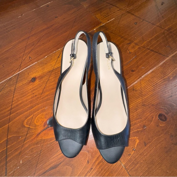 Cole Haan Maya Black Slingback Heels. Size 10 - Picture 7 of 13